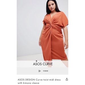 ASOS Curve Twist Midi Dress